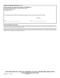 Form PDS910 Application for the Establishment of Community Facilities District (Cfd) - County of San Diego, California, Page 9