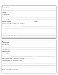 Broome County Government Employment Application - Broome County, New York, Page 3