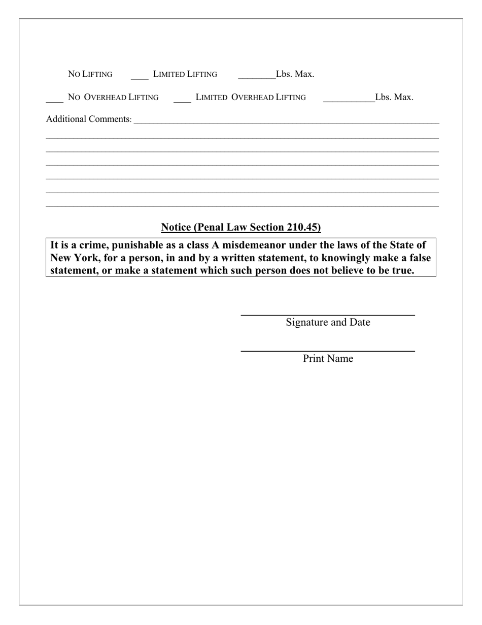 Workers Compensation - Current Status Statement - Broome County, New York, Page 2