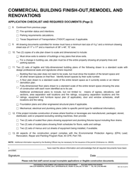 Commercial Building Finish out/Remodel/Renovation - Application Checklist - City of Dallas, Texas, Page 2