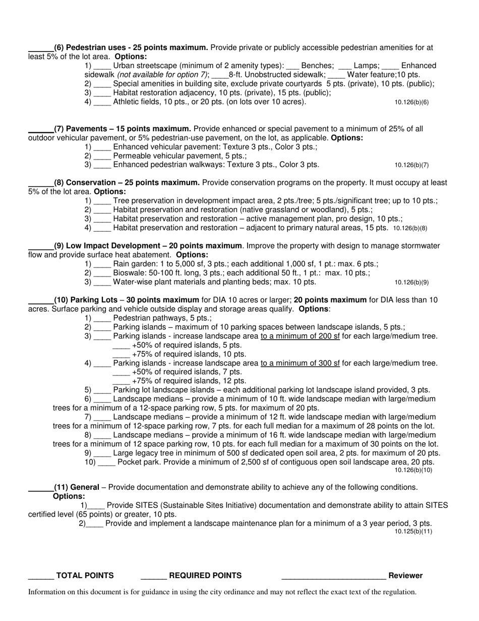 Landscape Checklist - City of Dallas, Texas, Page 3