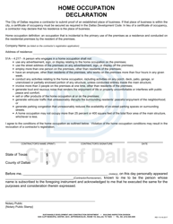 Application for Contractor Registration - City of Dallas, Texas, Page 4