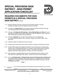 Special Provision Sign District - Sign Permit Application Checklist - City of Dallas, Texas, Page 2