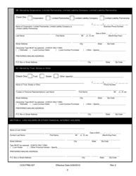 Form CCS-FRM-337 Vacant Building Registration Application - City of Dallas, Texas, Page 2