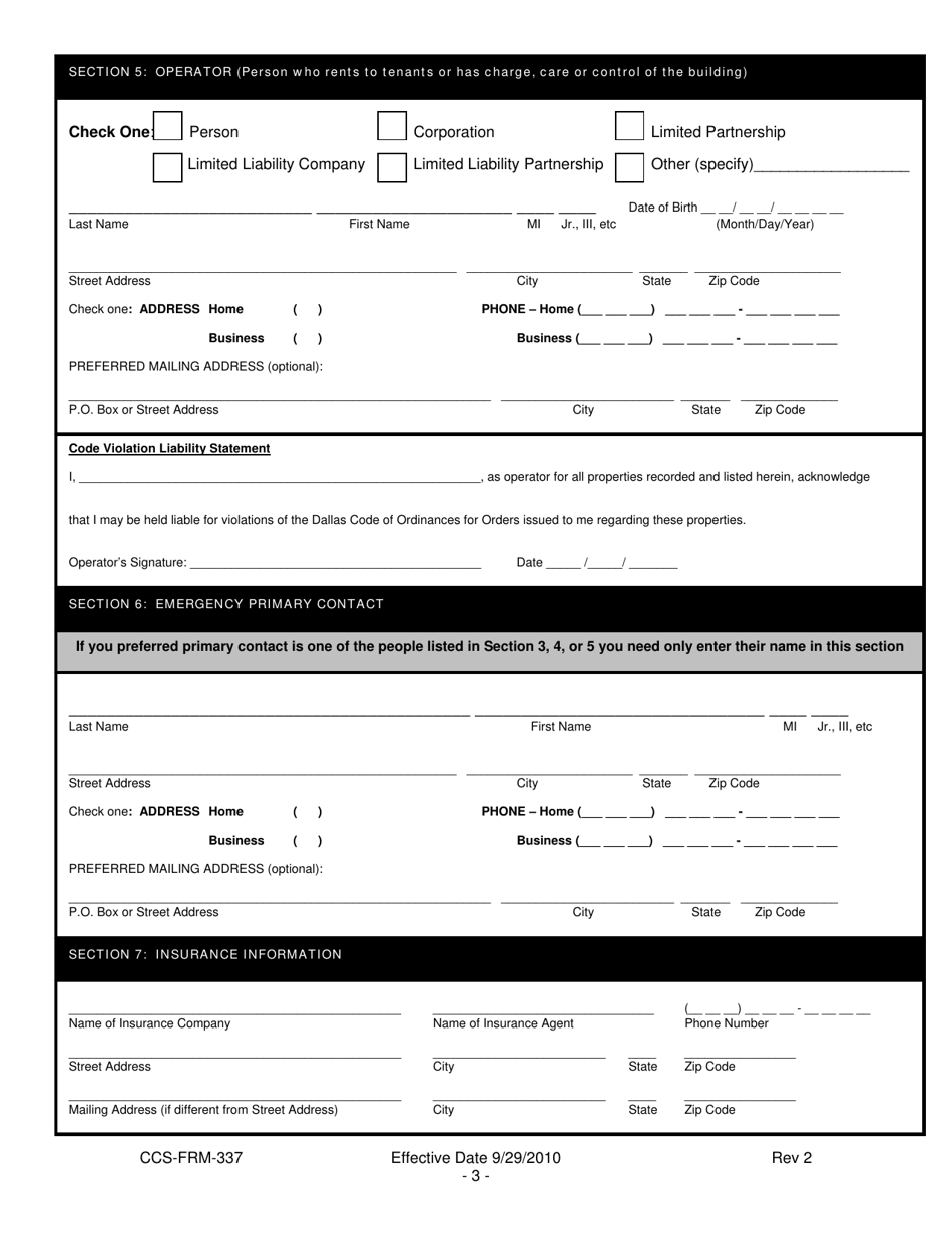 Form CCS-FRM-337 - Fill Out, Sign Online and Download Printable PDF ...