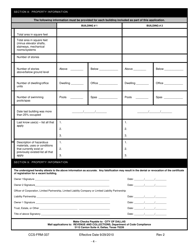 Form CCS-FRM-337 Vacant Building Registration Application - City of Dallas, Texas, Page 4