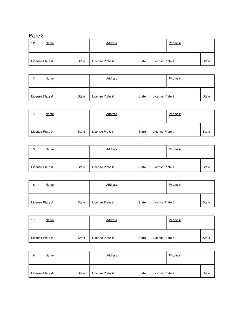 Residential Parking Petition - City of Dallas, Texas, Page 3