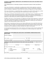 Application for a City of Dallas Dance Hall Business License - City of Dallas, Texas, Page 9