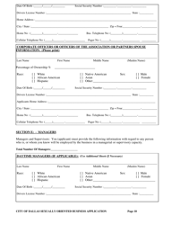 Application for a City of Dallas Sexually Oriented Business License - City of Dallas, Texas, Page 10