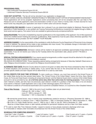 Civil Service Examination Application - Promotional Examination - Broome County, New York, Page 2