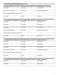 Form HCA09-048 Medicaid Provider Disclosure Statement - Washington, Page 2