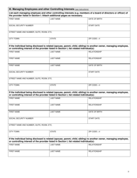 Form HCA09-048 Medicaid Provider Disclosure Statement - Washington, Page 3