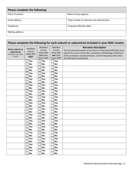 Form HCA13-954 Medicaid Eligibility Rate Proposal - Washington, Page 2