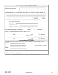 Hotel Occupancy Tax Registration Form - City of Dallas, Texas, Page 3