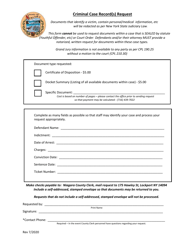Document preview: Criminal Case Record(S) Request - Niagara County, New York