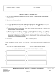 Form FL-06 Objection to Guardianship/Objection to Termination of Guardianship - County of Sutter, California, Page 2