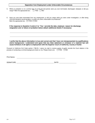 Employment Application - County of Sutter, California, Page 4