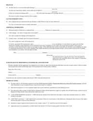 Form DEC-92-19-2 Application for Approval of Sanitary Facilities for Realty Subdivisions - Schenectady County, New York, Page 2