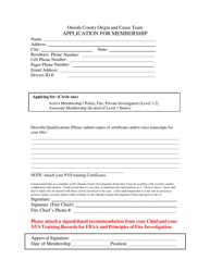 Origin and Cause Team Application for Membership - Oneida County, New York, Page 3