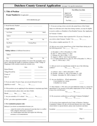 Application for Examination or Employment - Dutchess County, New York, Page 3