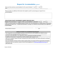 Form 1 Request for Accommodation Based on Disability - Dutchess County, New York, Page 2