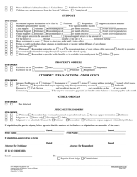 Form PL-FL012 Family Law Stipulation and Order - County of Placer, California, Page 2