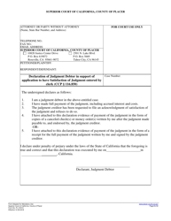 Form PL-CV010 Certificate of Satisfaction of Judgment by Clerk - County of Placer, California, Page 2