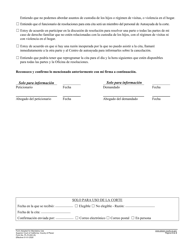 Formulario PL-FL024T Servicios De Resolucion De Autoayuda Acuerdo Para Programar Una Cita - County of Placer, California (Spanish), Page 2
