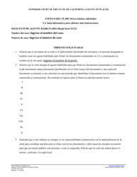 Formulario PL-FL021 Solicitud De Agente Habilitado - County of Placer, California (Spanish)