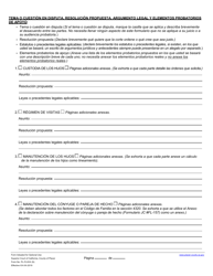 Formulario PL-FL025 Declaracion De Asuntos Y Disputas - County of Placer, California (Spanish), Page 3