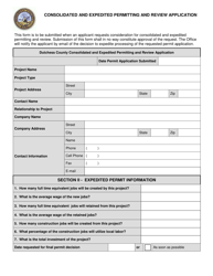 Consolidated and Expedited Permitting and Review Application - Dutchess County, New York, Page 2