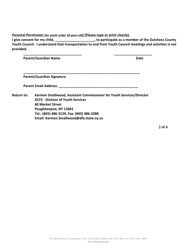 Youth Council Application - Dutchess County, New York, Page 3
