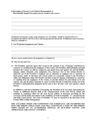 Permit for Commercial Photography, Film, and Other Electronic Imaging - Dutchess County, New York, Page 2
