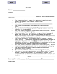 Document preview: Law Enforcement Officers Safety Act (HR-218) Affidavit - Dutchess County, New York