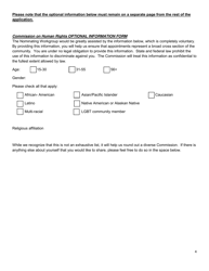 Dutchess County Commission on Human Rights Commission Member Application - Dutchess County, New York, Page 5