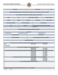 Dcso Pistol Permit Application - Dutchess County, New York, Page 6