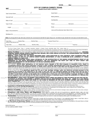 Document preview: Marina Space Guest Contract - City of Corpus Christi, Texas