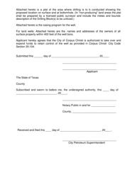 Application for Permit - City of Corpus Christi, Texas, Page 3