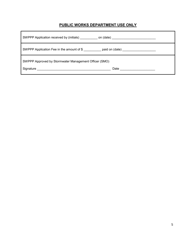 &quot;Stormwater Pollution Prevention Plan (Swppp) Application&quot; - Town of LaGrange, New York, Page 5