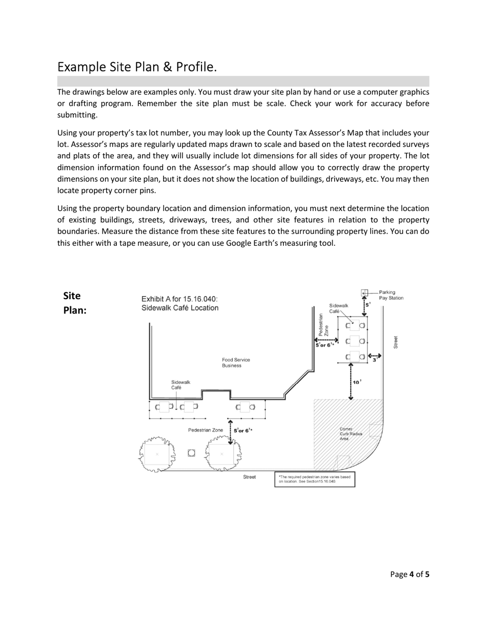 Application for Use Privilege Agreement (Upa) - Downtown / Uptown Sidewalk Cafe  Streetscape Amenities - City of Corpus Christi, Texas, Page 4