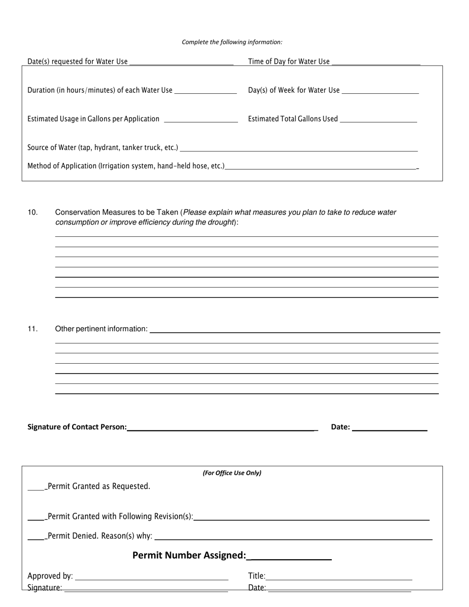 Requests for Exemptions and Variances During Drought Restriction - City of Corpus Christi, Texas, Page 3