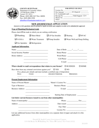 New Journeyman Application - Putnam County, New York, Page 2
