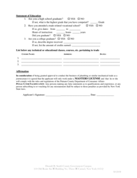 New Journeyman Application - Putnam County, New York, Page 3