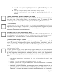 Guardian of the Person Only Court-Ordered Instructions - Grimes County, Texas, Page 3