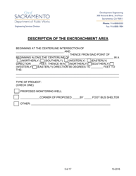 Revocable Permit for Monitoring Well Application - City of Sacramento, California, Page 5