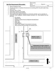 Revocable Permit Application and Permit Form - City of Sacramento, California, Page 3