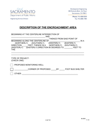 Revocable Permit Application and Permit Form - City of Sacramento, California, Page 4