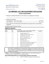 Lot Merger/Lot Line Adjustment Application - City of Sacramento, California, Page 2