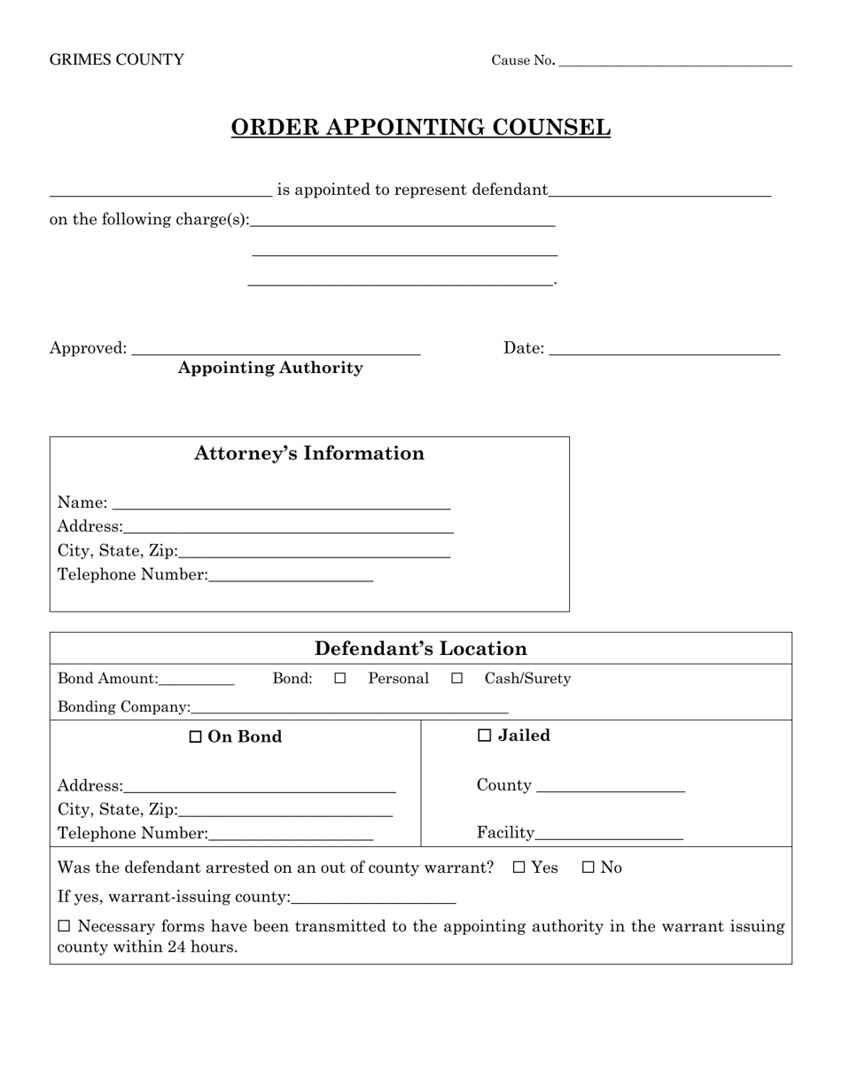 Affidavit of Indigence - Grimes County, Texas, Page 3