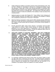 Notice and Agreement Regarding Proposed Oil/Gas Pipeline Installation in County Right-Of-Way - Grimes County, Texas, Page 2